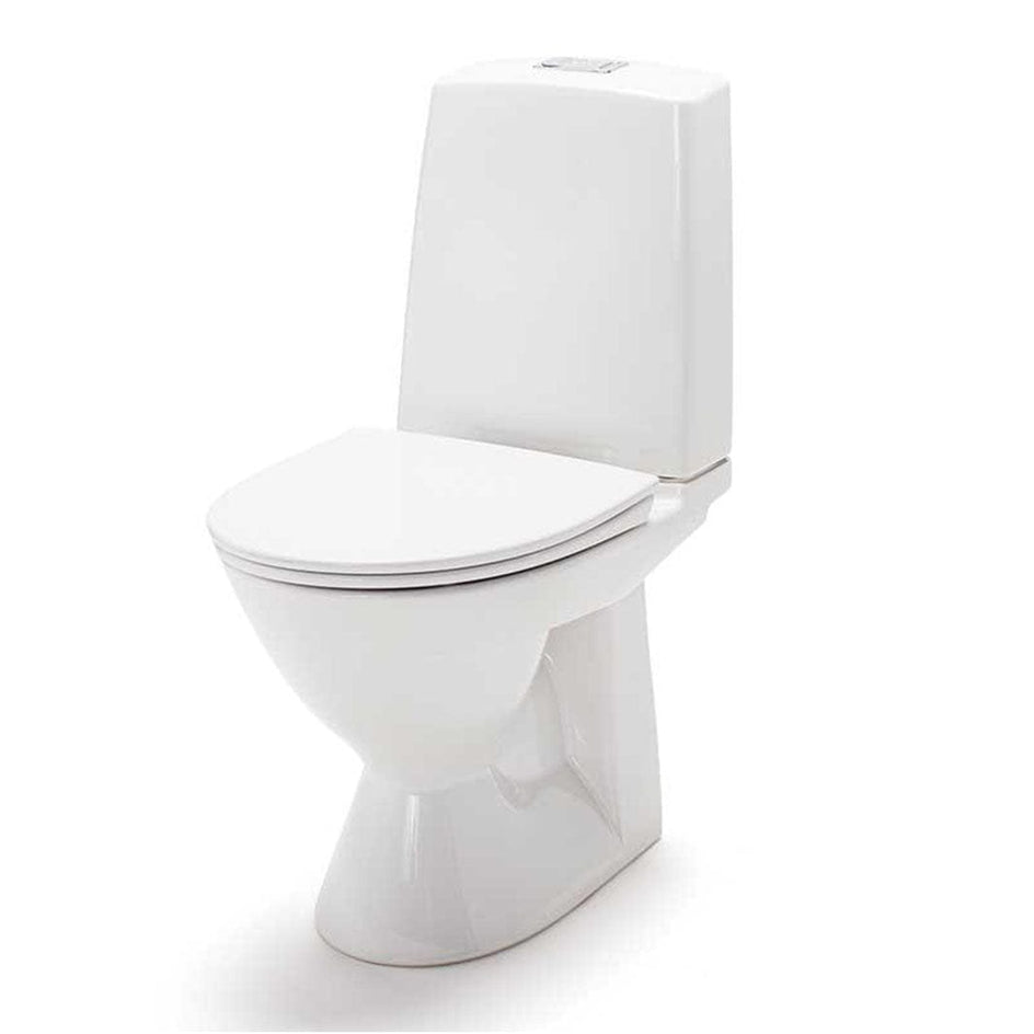 Porsgrund Glow 61 Toalett Rimfree Hvit / Dobbel Porsgrund Gulvstående toalett GE-6002897