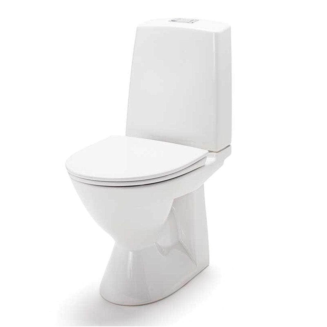 Porsgrund Glow 61 Toalett Rimfree Hvit / Dobbel Porsgrund Gulvstående toalett GE-6002897