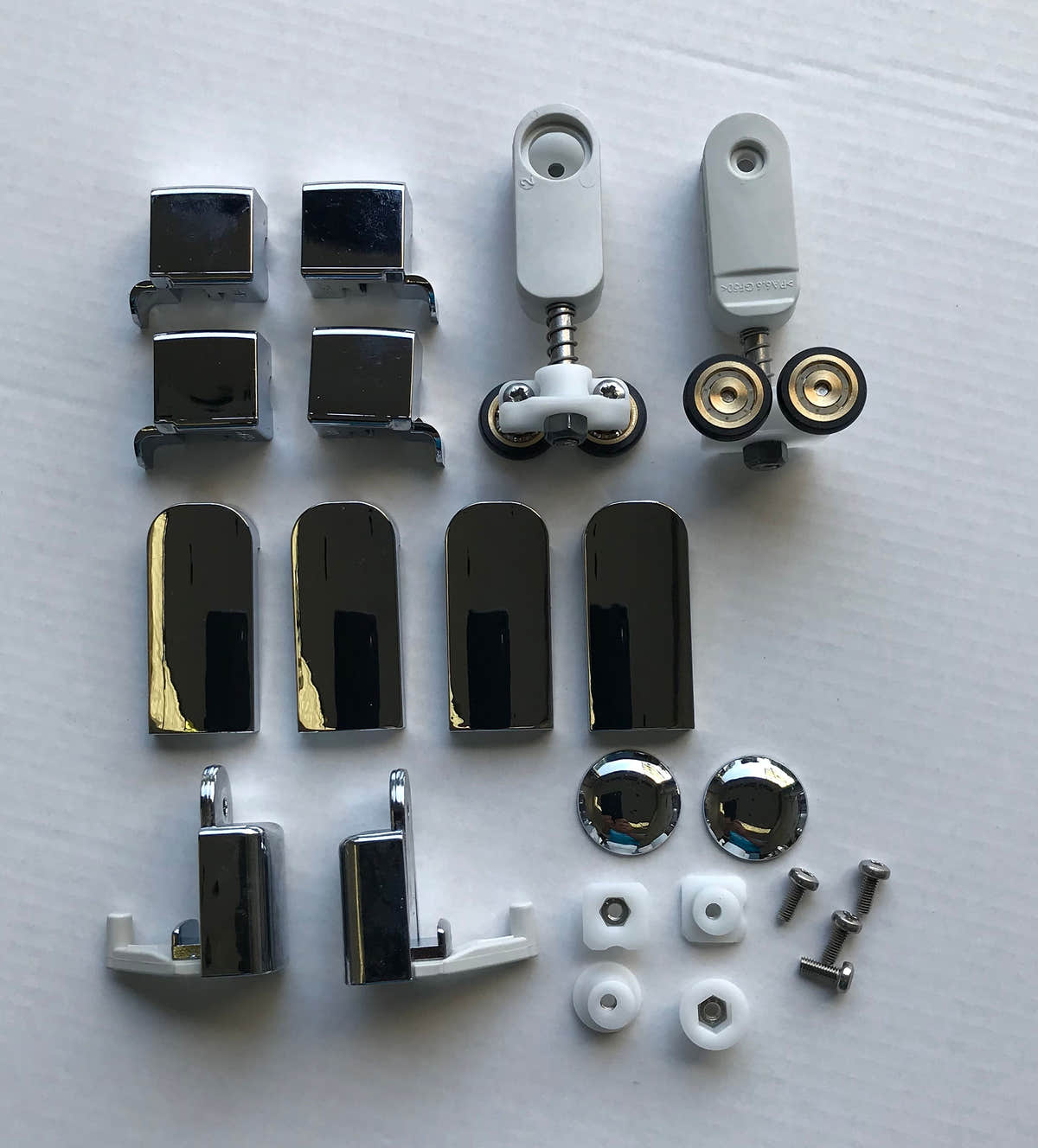 Porsgrund Showerama Hjuloppheng 8-5/10-5 Rh+Lh -komplett sett Porsgrund Reservedel dusj GRO-6296992