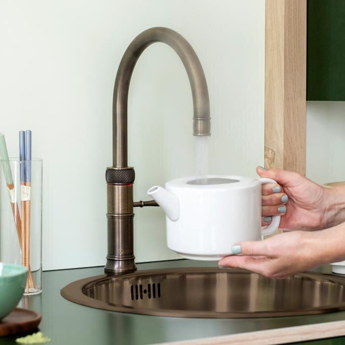 Quooker Classic Fusion Round alt-i-ett retro kjøkkenarmatur Quooker Kjøkkenarmatur