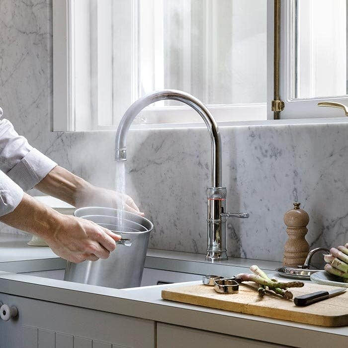 Quooker Classic Fusion Round alt-i-ett retro kjøkkenarmatur Quooker Kjøkkenarmatur
