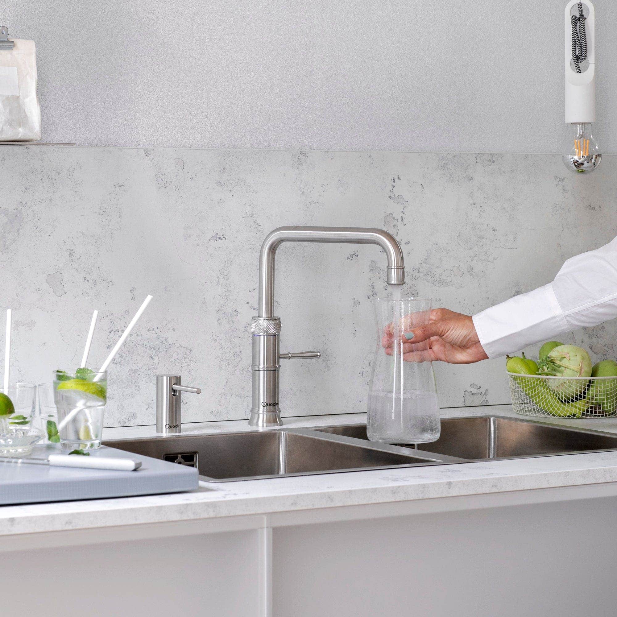 Quooker Classic Fusion Square alt-i-ett retro kjøkkenarmatur Quooker Kjøkkenarmatur