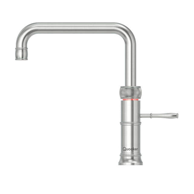 Quooker Classic Fusion Square alt-i-ett retro kjøkkenarmatur Rustfritt stål / PRO3 Quooker Kjøkkenarmatur BUN-Q211620402