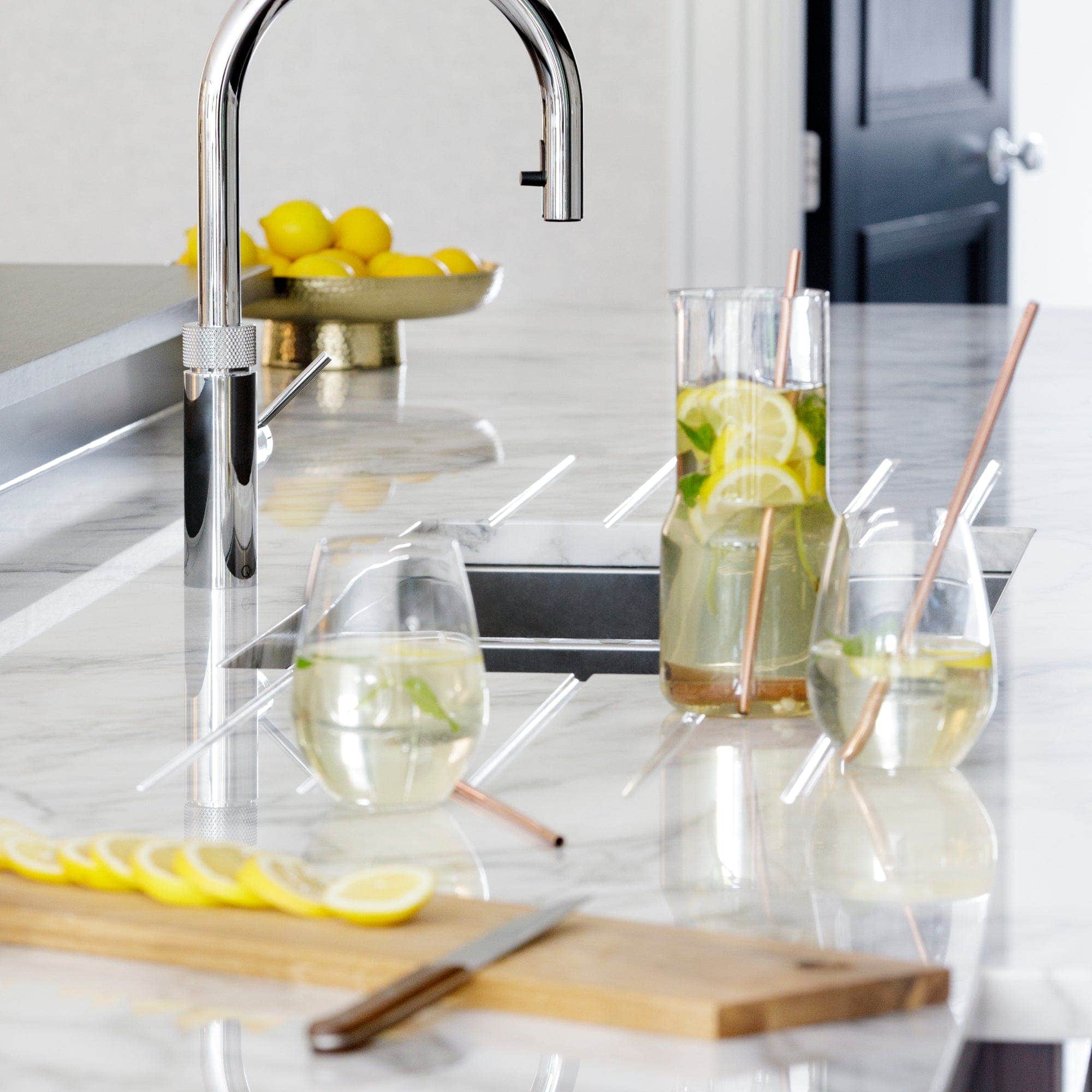 Quooker Flex alt-i-ett kjøkkenarmatur med uttrekksslange Quooker Kjøkkenarmatur
