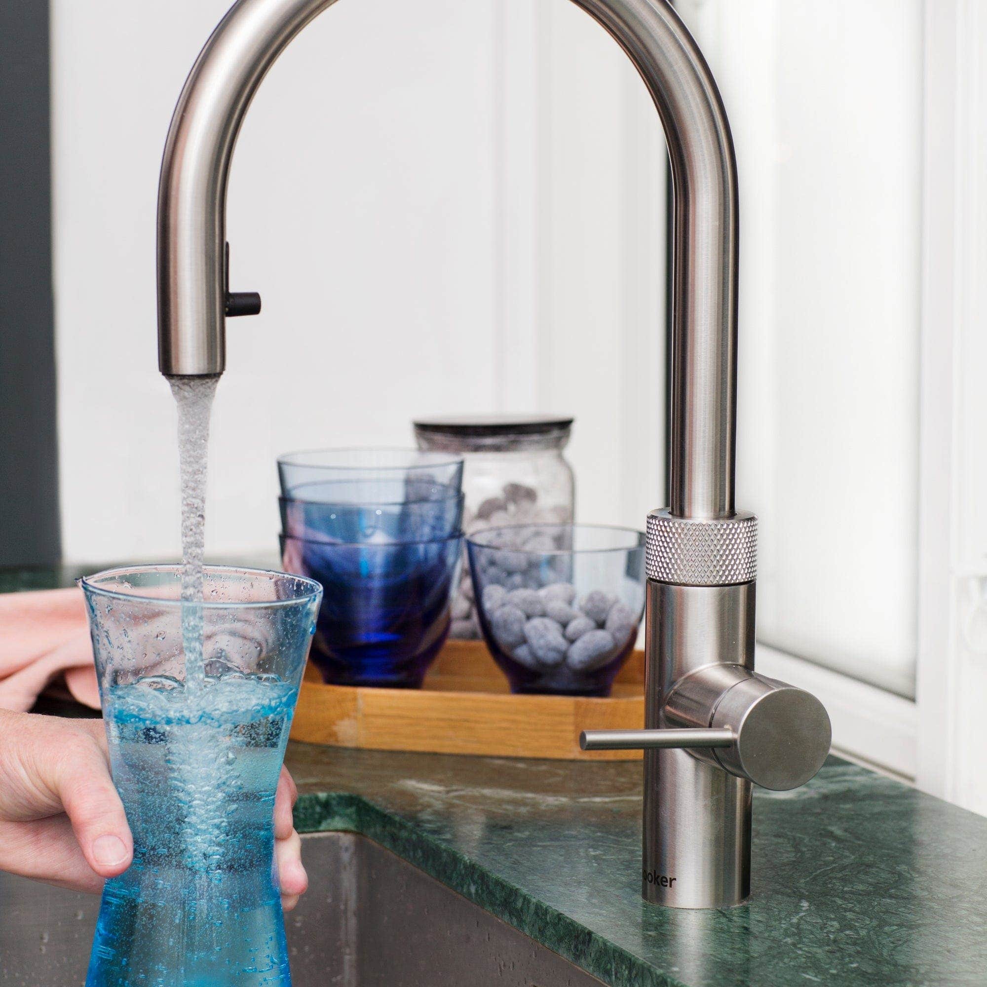 Quooker Flex alt-i-ett kjøkkenarmatur med uttrekksslange Quooker Kjøkkenarmatur