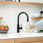 Quooker Flex alt-i-ett kjøkkenarmatur med uttrekksslange