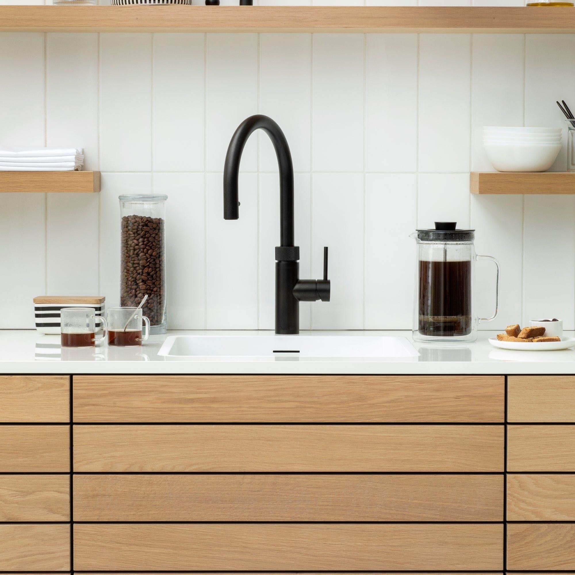 Quooker Flex alt-i-ett kjøkkenarmatur med uttrekksslange Quooker Kjøkkenarmatur