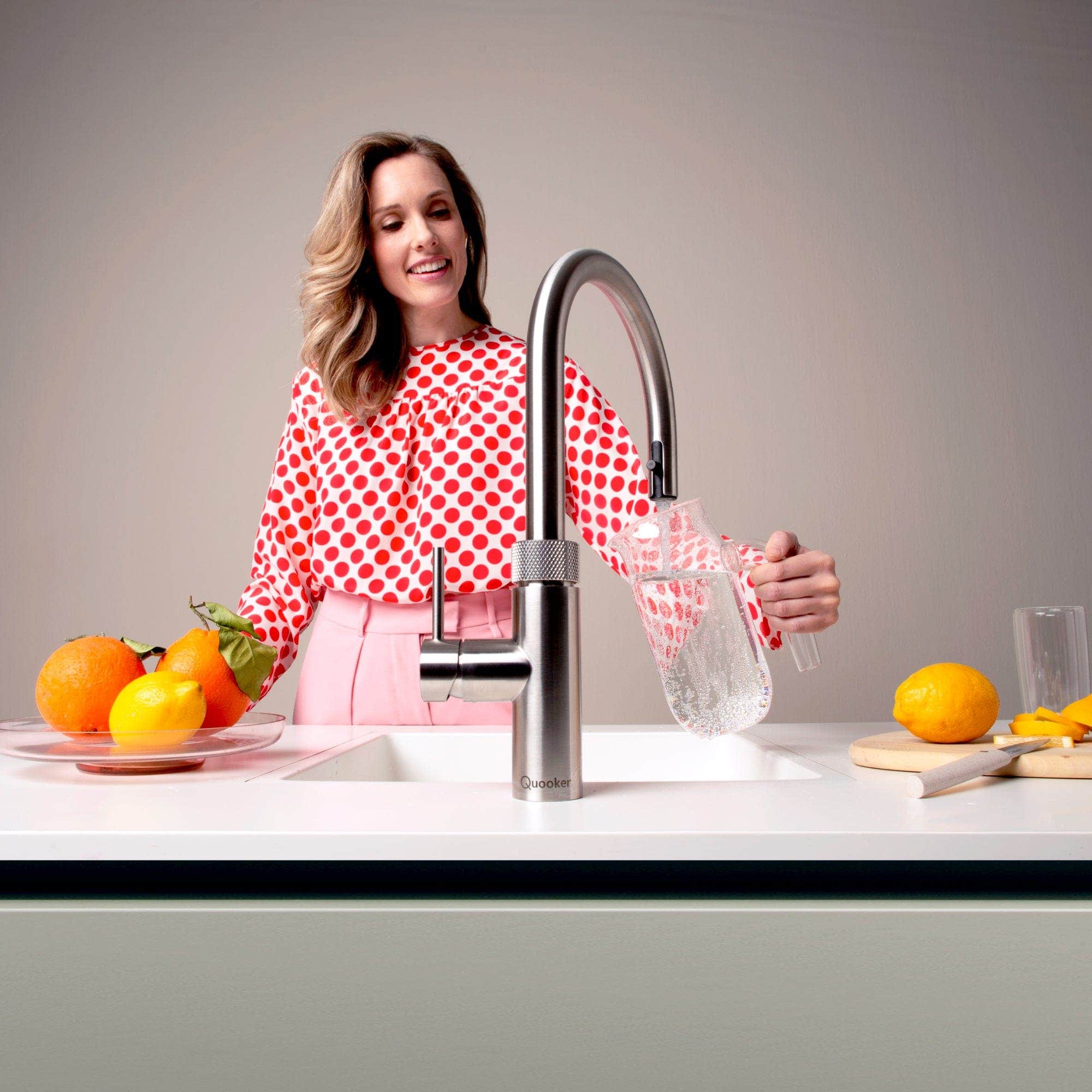 Quooker Flex alt-i-ett kjøkkenarmatur med uttrekksslange Quooker Kjøkkenarmatur