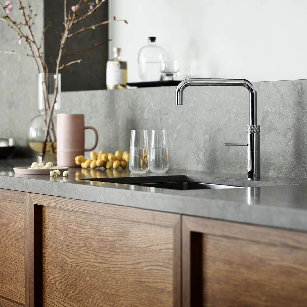 Quooker Fusion Square alt-i-ett design kjøkkenarmatur Quooker Kjøkkenarmatur