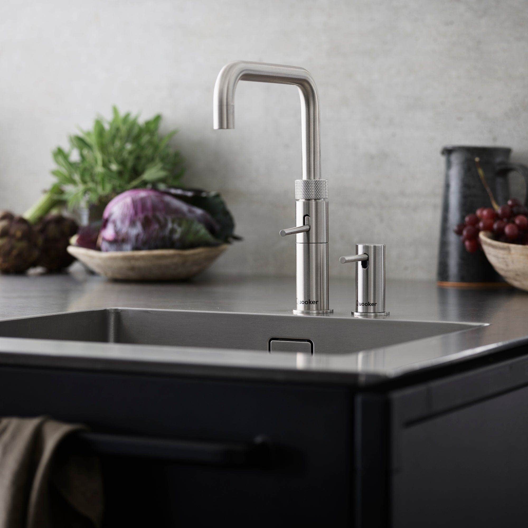 Quooker Fusion Square alt-i-ett design kjøkkenarmatur Quooker Kjøkkenarmatur