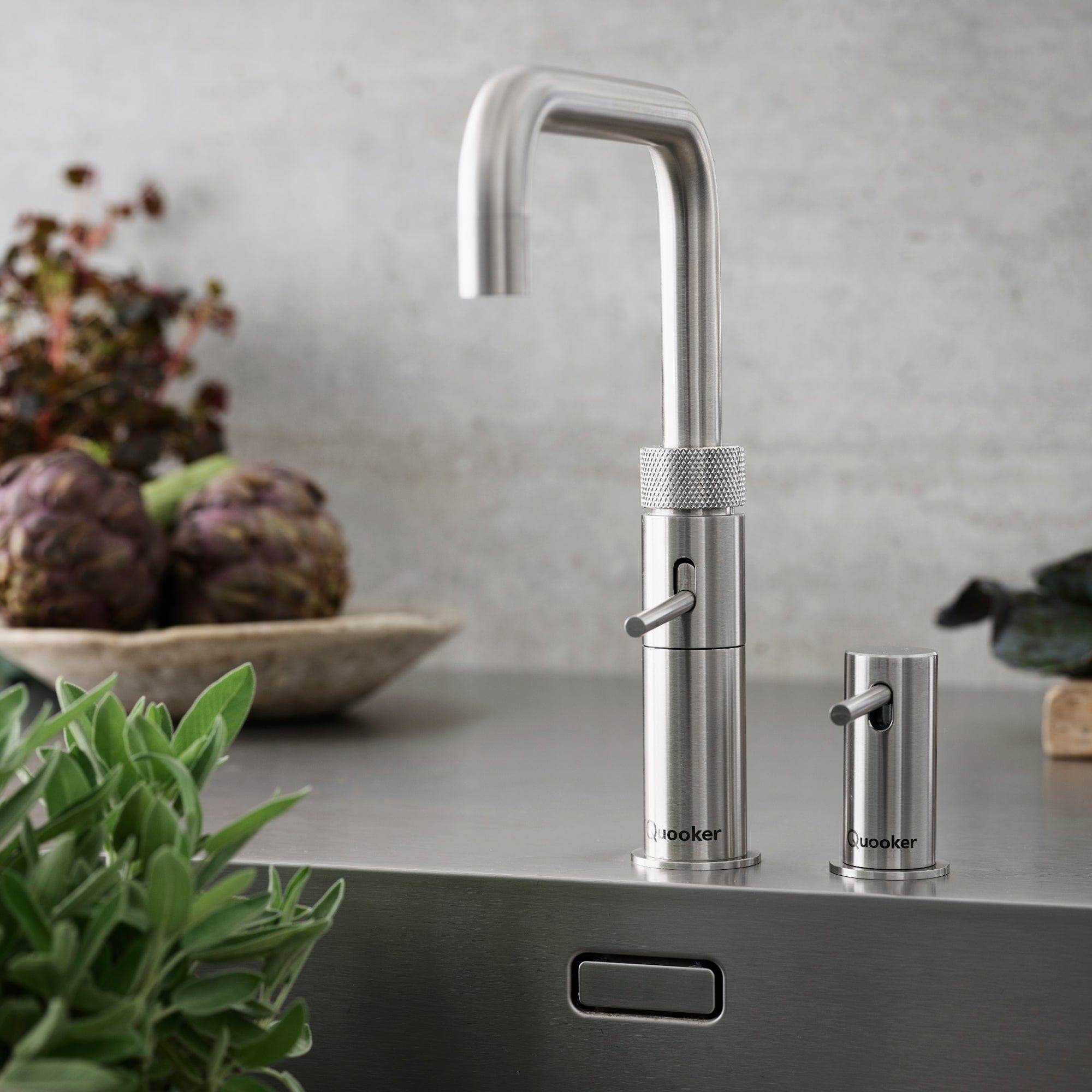 Quooker Fusion Square alt-i-ett design kjøkkenarmatur Quooker Kjøkkenarmatur