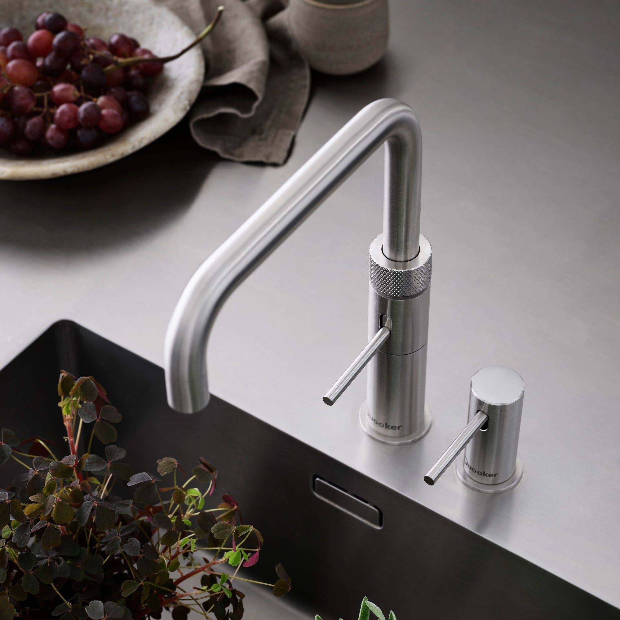 Quooker Fusion Square alt-i-ett design kjøkkenarmatur Quooker Kjøkkenarmatur