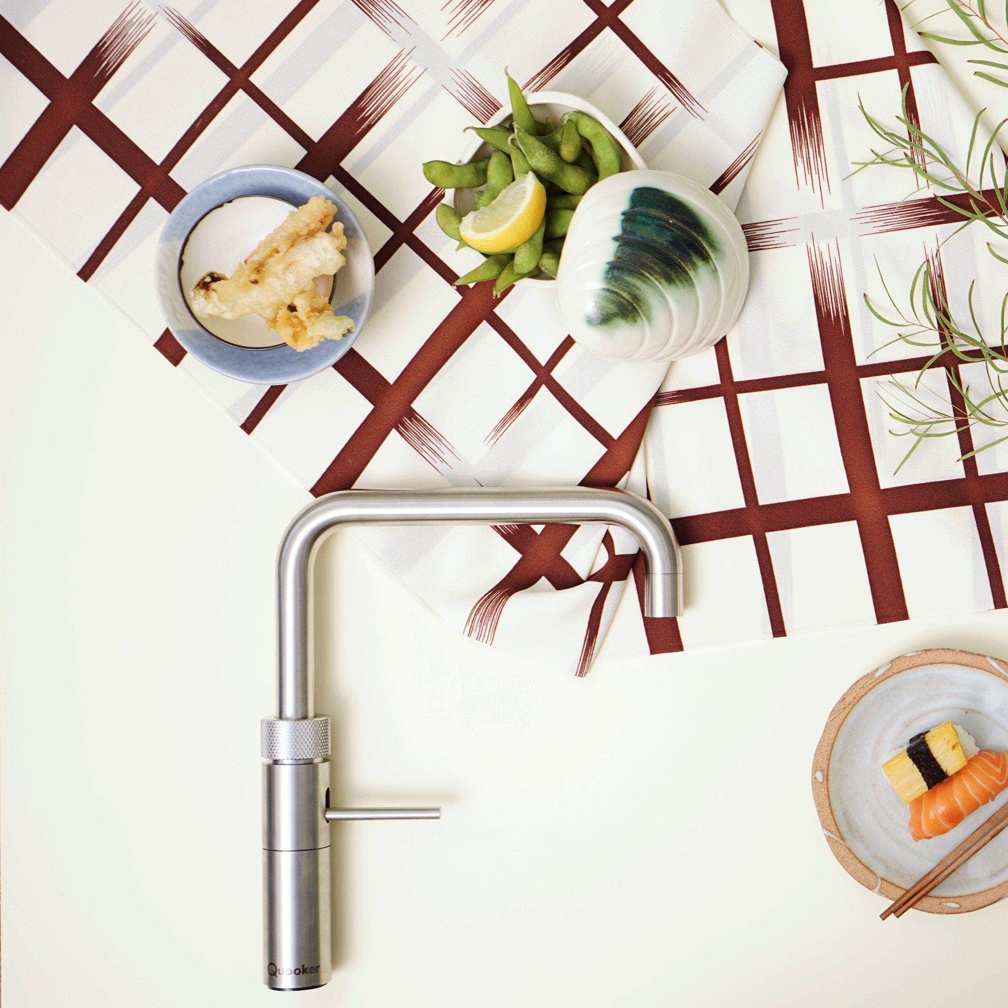 Quooker Fusion Square alt-i-ett design kjøkkenarmatur Quooker Kjøkkenarmatur