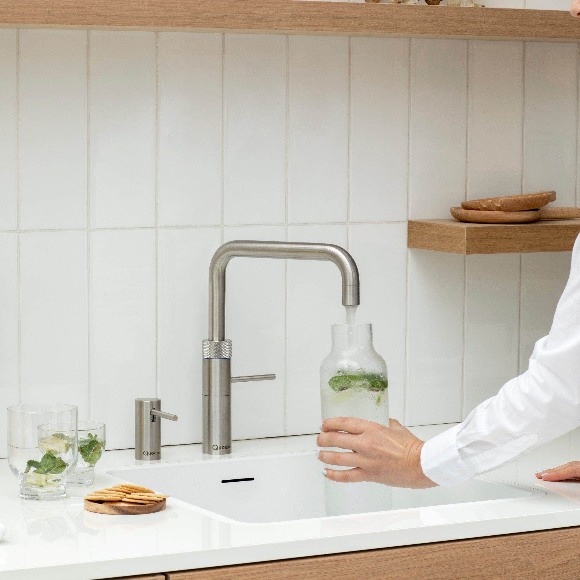Quooker Fusion Square alt-i-ett design kjøkkenarmatur Quooker Kjøkkenarmatur