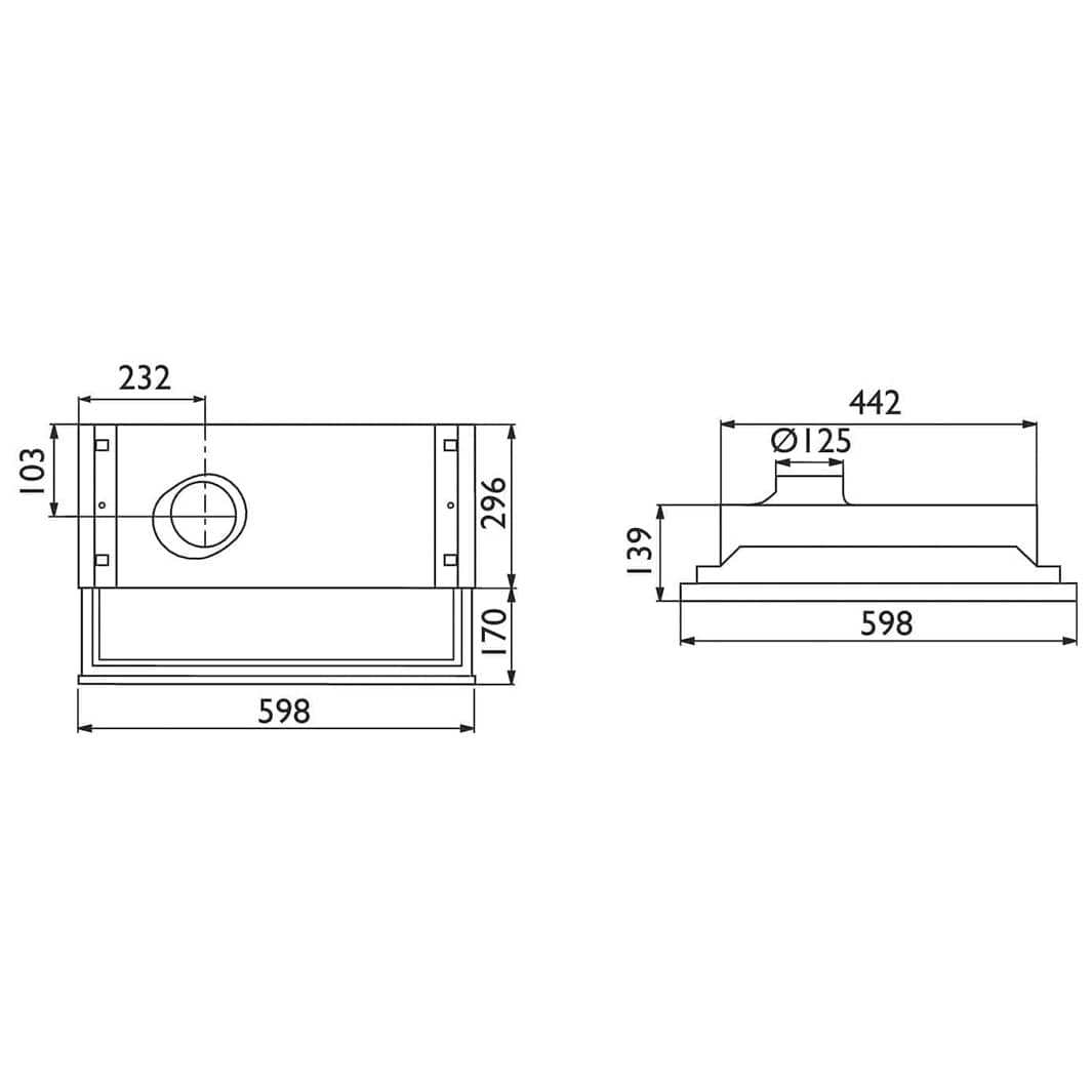 Røroshetta 490-12/16 Uttreksventilator RørosHetta Kjøkkenvifte