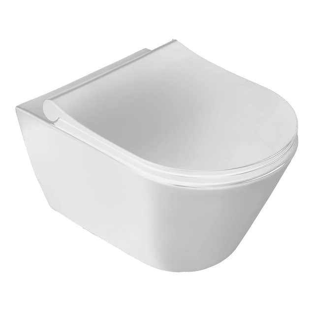 Sanipro Aquaform Rimless Vegghengt Toalett - inkl. soft-close sete Hvit Sanipro Vegghengt toalett SA-6123044