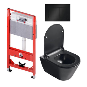 Sanipro Aquaform Toalettpakke veggskål, soft-close sete og TECE sisterne