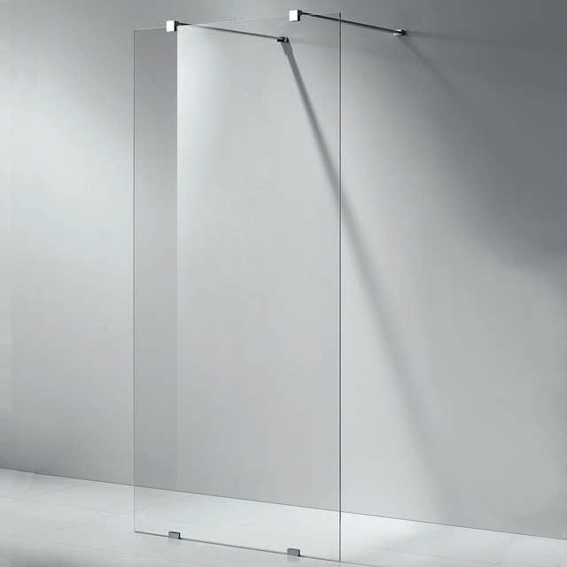 Sanipro ART Dusjvegg Krom / 120cm / Klart glass Sanipro Dusjvegg SA-10021