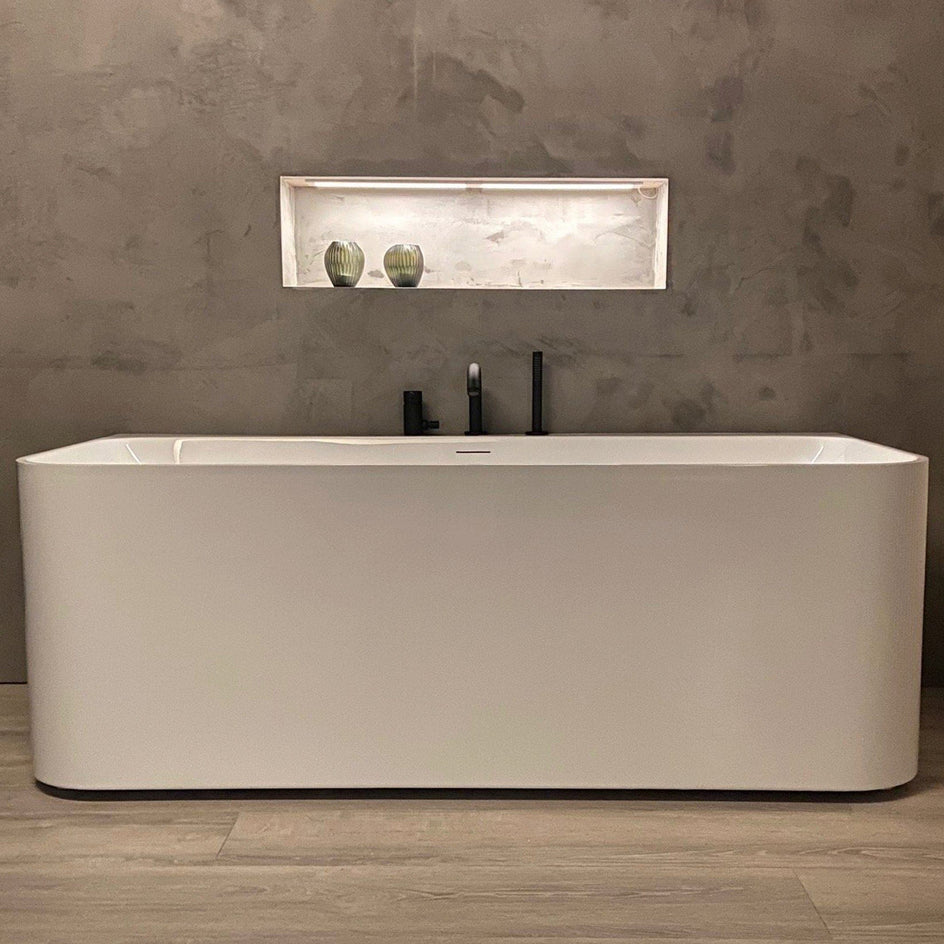 Sanipro Badekar Sense Back-to-wall 170 Hvit / 170cm Sanipro Frittstående badekar SA-10099