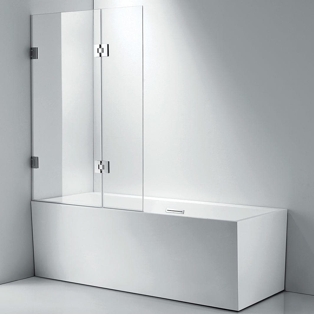 Sanipro Badekarvegg Style Duo 105 - 8mm glass Krom / 105cm / Klart glass Sanipro Badekarvegg SA-10020