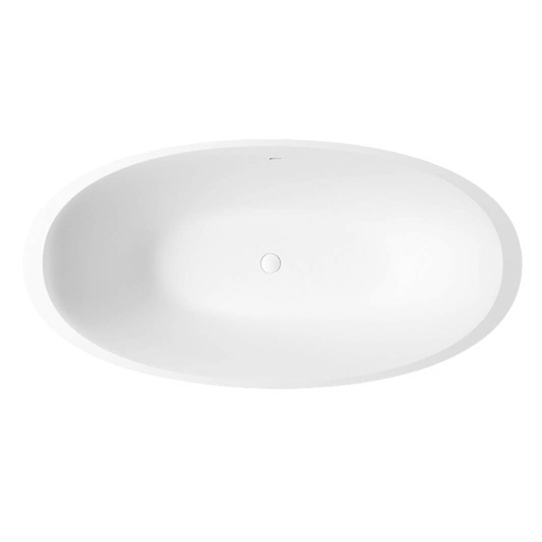Sanipro Enzo Frittstående Badekar 179 - Solid Surface Hvit matt / 179cm Sanipro Frittstående badekar SA-10004