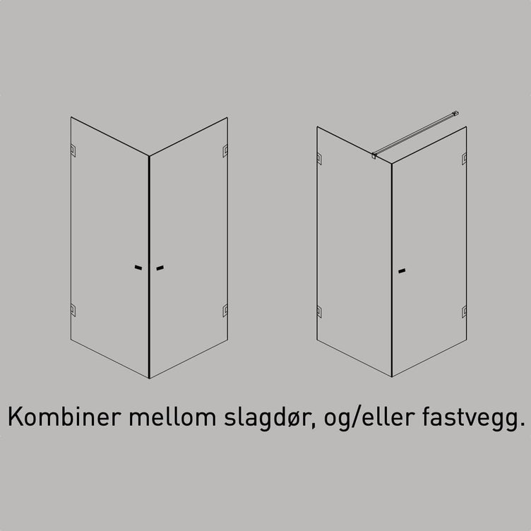 Sanipro Focus Dusjdør - pris pr stk