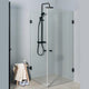 Sanipro Focus Dusjdør - pris pr stk Svart matt / 90cm / Klart glass Sanipro Dusjdør SA-10205