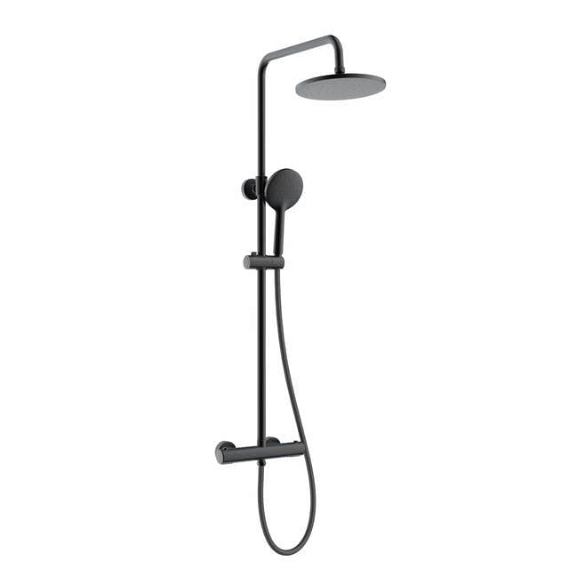 Sanipro Rio Rainshower Takdusjsett - komplett Svart matt Sanipro Takdusj SA-10215