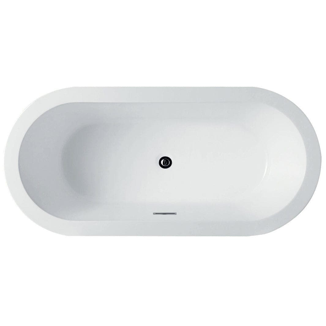 Sanipro SIENNA Frittstående badekar 180 Hvit / 180cm Sanipro Frittstående badekar SA-2043