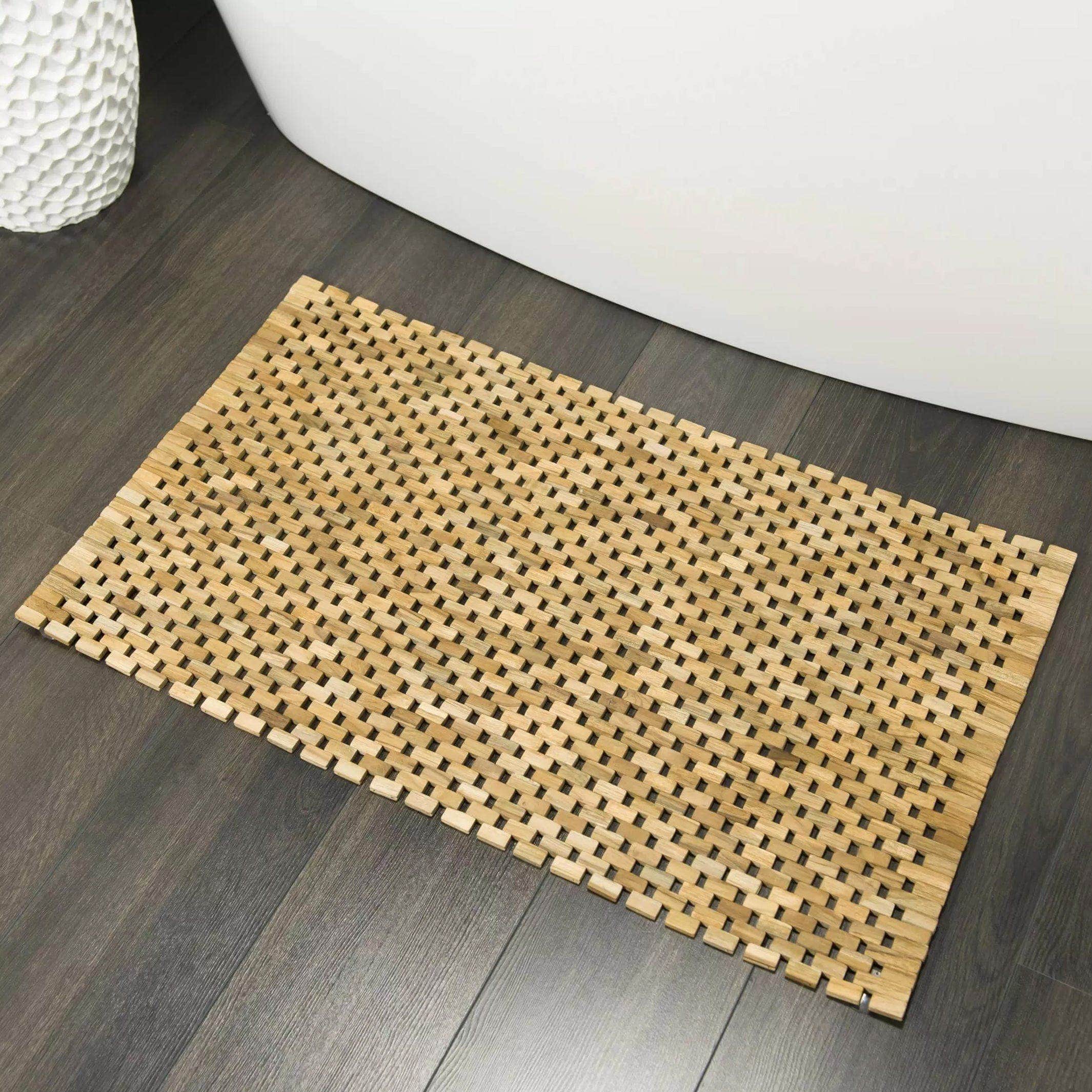 Sealskin Woodblock badematte teak Sealskin Baderomsmatte