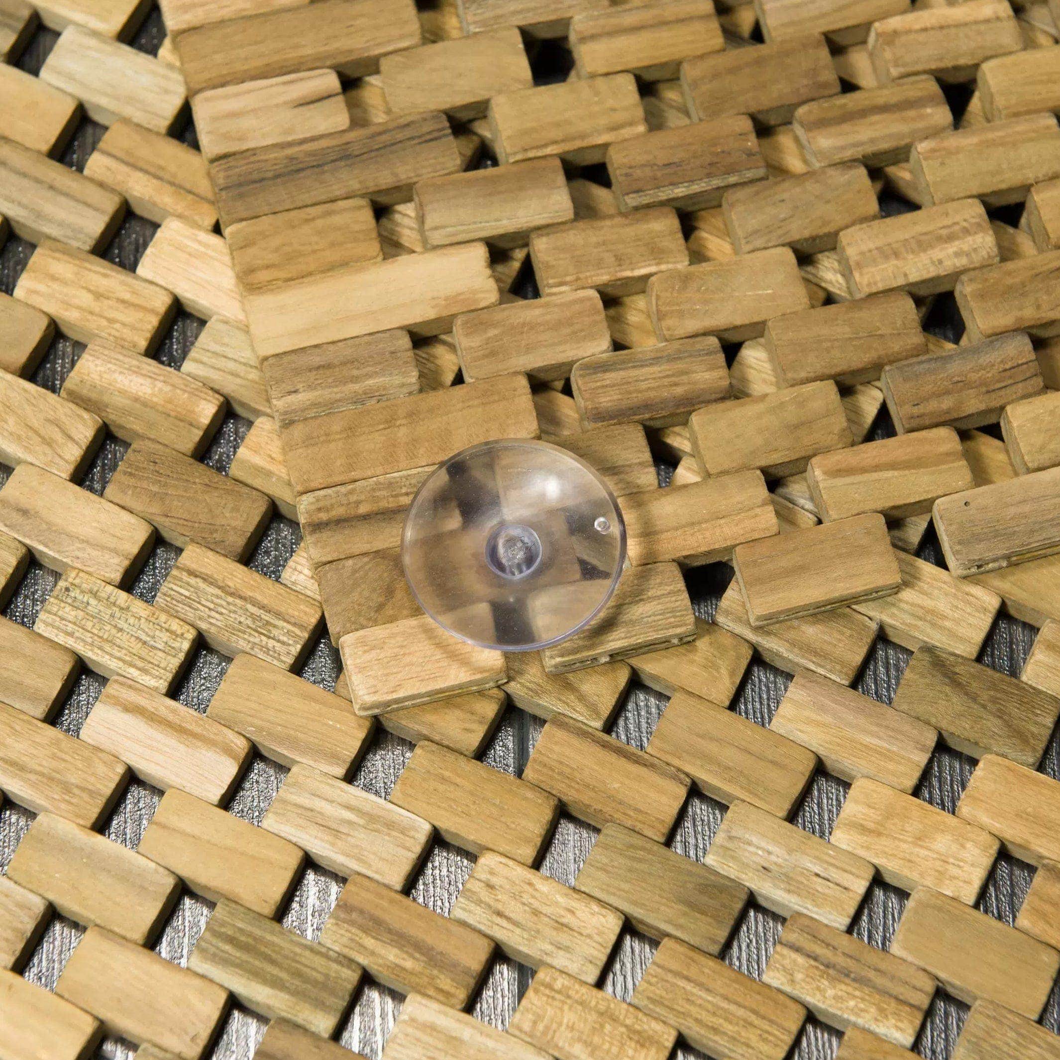 Sealskin Woodblock badematte teak Sealskin Baderomsmatte