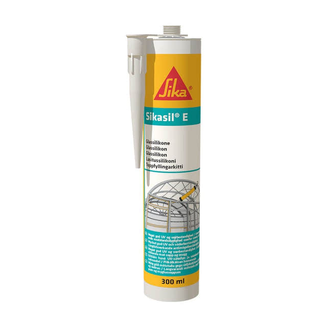 Sikasil-E Bygg og Glassilikon Hvit Sika Silikon og lim GRO-110415