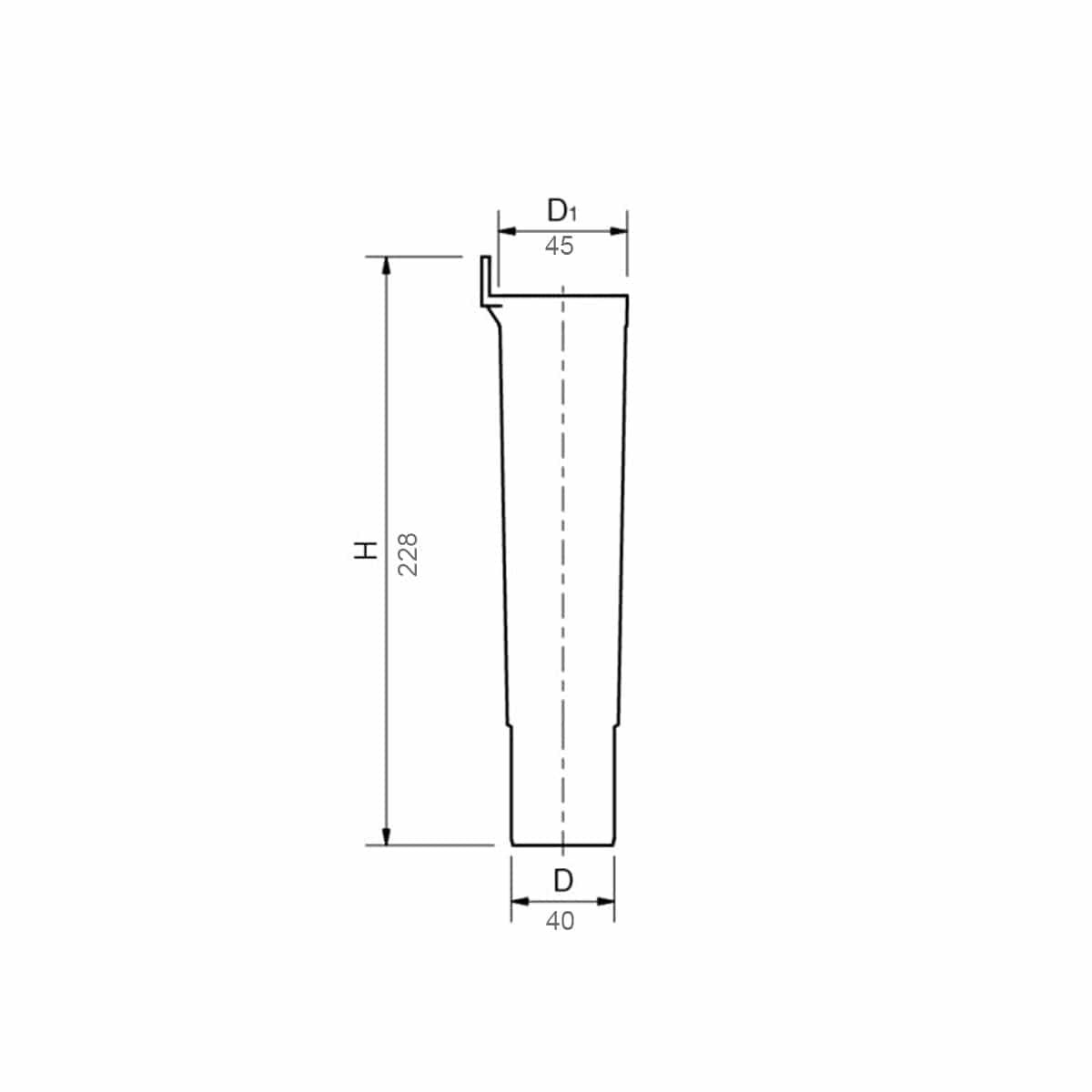 Smartline 40mm Avløpstrakt Krom 40mm Pipelife Avløpstrakt AH-2207129