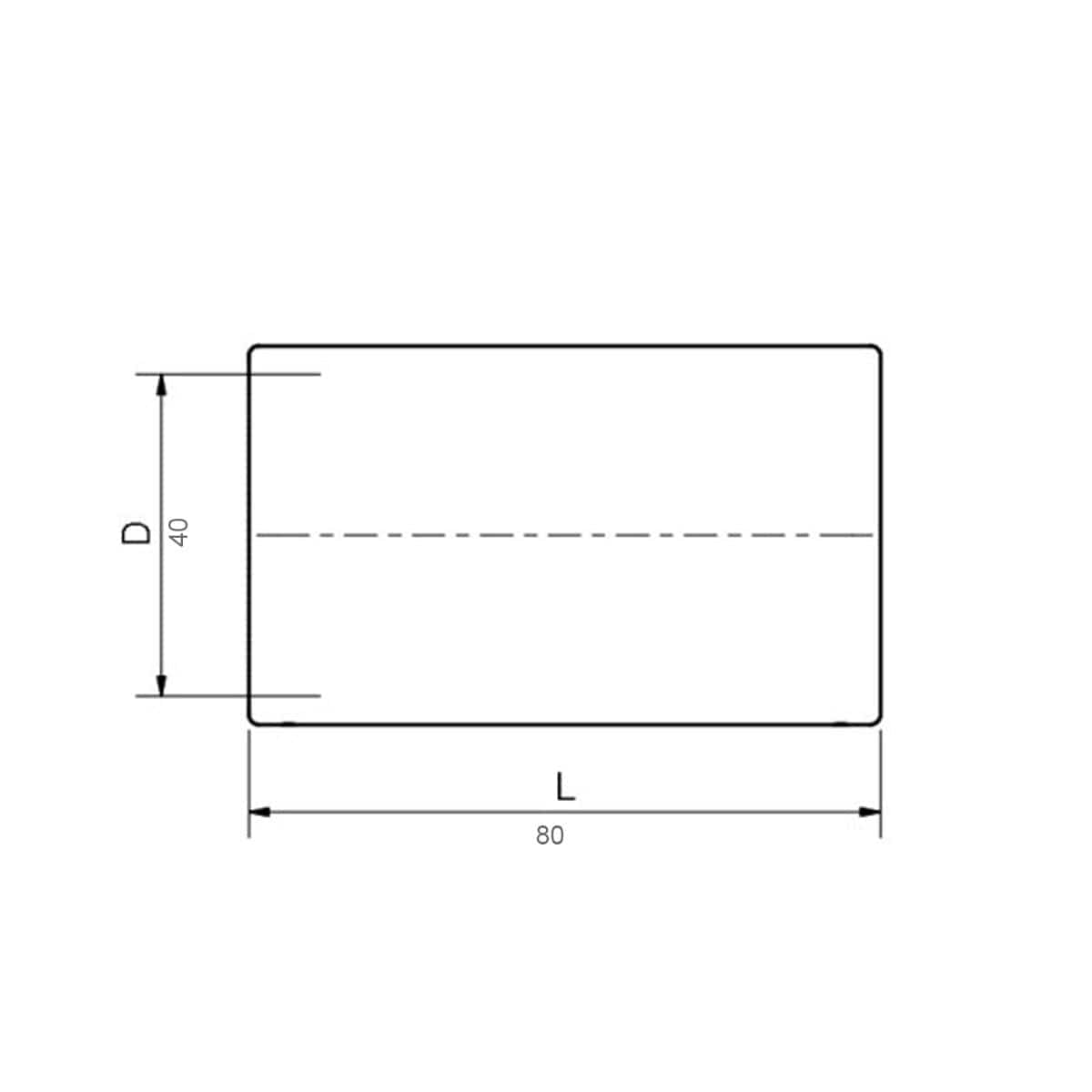 Smartline 40mm Løpemuffe PP 40mm Pipelife Muffe AH-2207114
