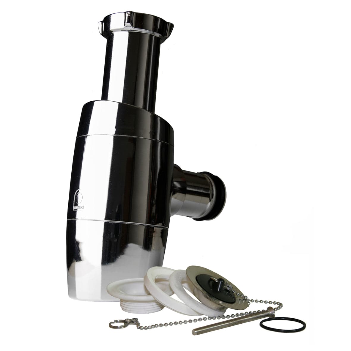 Smartline Vannlås 40mm med ventil, kjede og propp Krom Pipelife Vannlås AH-2206969