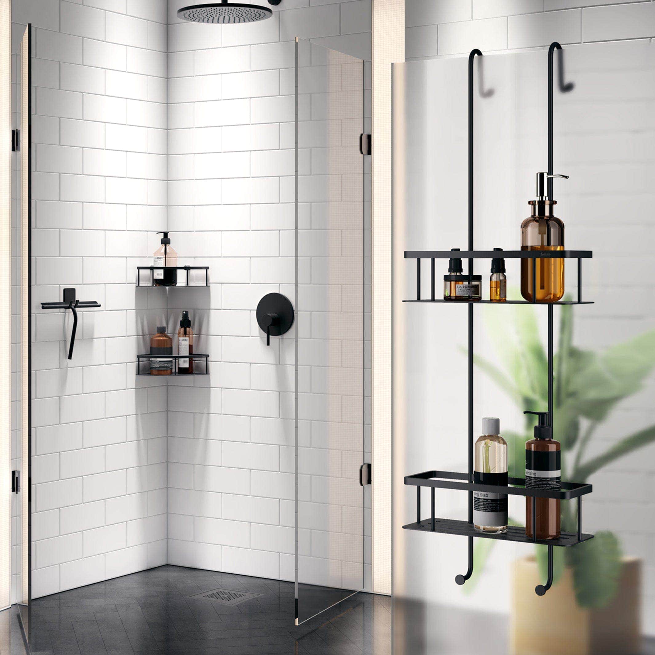 Smedbo 3041 Dobbel Dusjkurv Sideline Smedbo Dusjhylle