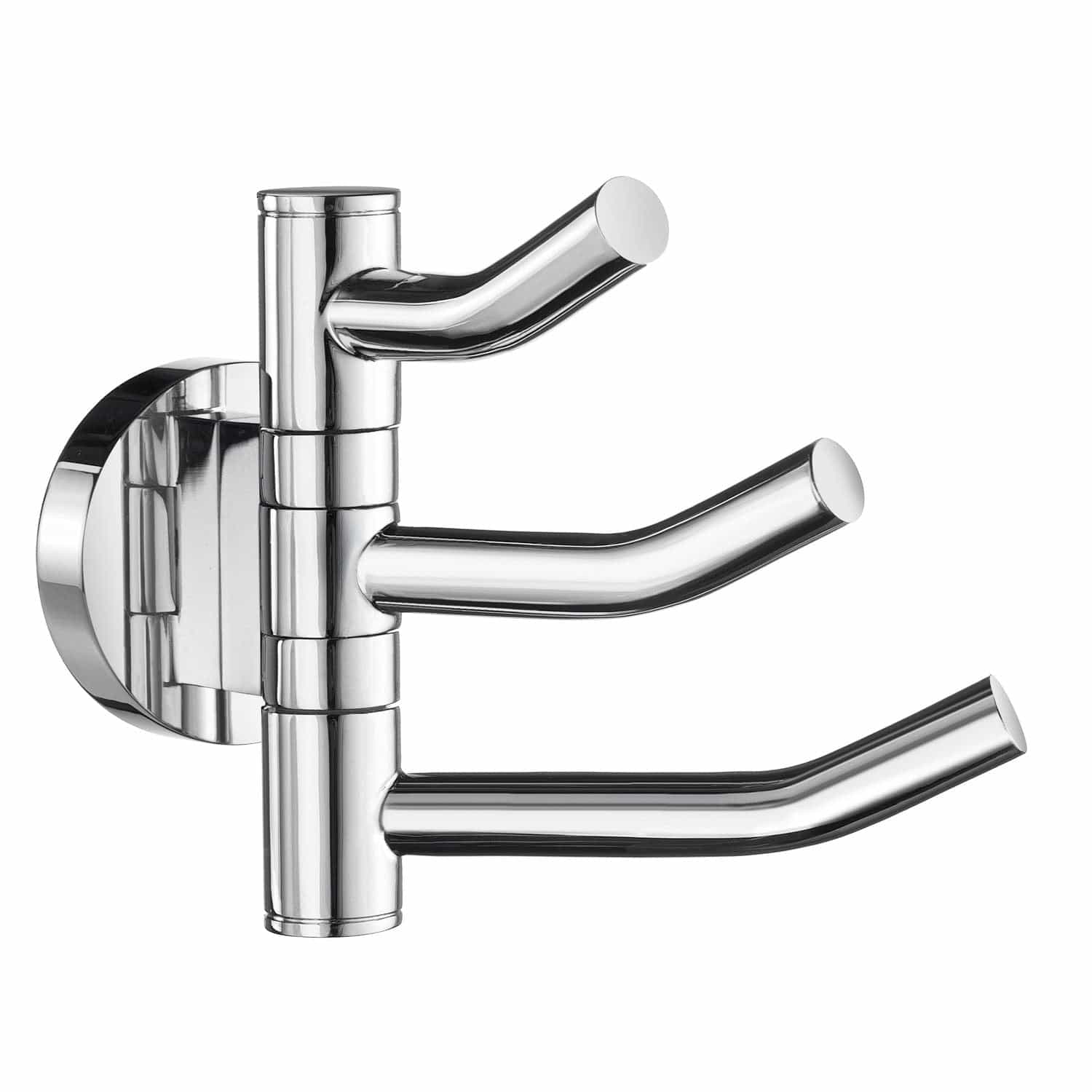 Smedbo 327 Svingbar Trippelkrok Home Krom Smedbo Håndkleholder SM-HK327