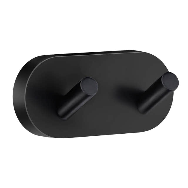 Smedbo 356 Krok Dobbel Home - kan limes Svart matt Smedbo Knagger SM-HB356