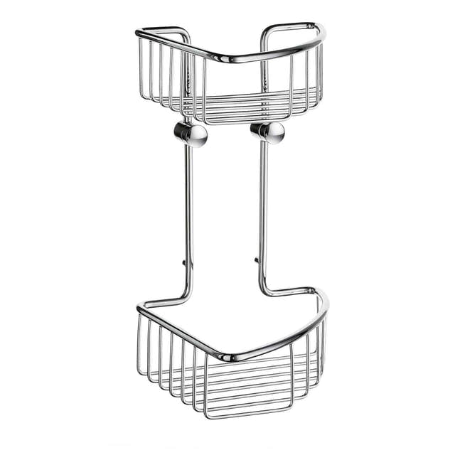 Smedbo DK1021 Dusjkurv Hjørne Sideline - Krom Krom Smedbo Dusjhylle SM-DK1021