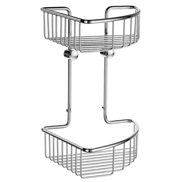 Smedbo DK1022 Dusjkurv Hjørne Sideline - Krom Krom Smedbo Dusjhylle SM-DK1022