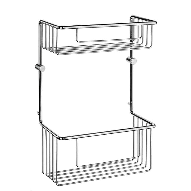 Smedbo DK1031 Dusjkurv Dobbel Sideline - Krom Krom Smedbo Dusjhylle SM-DK1031