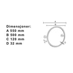 Smedbo DRY FK718 Håndkletørker Circle