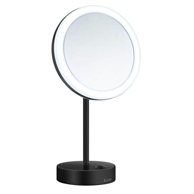Smedbo FK484 Sminkespeil 5x LED Svart Smedbo Sminkespeil SM-FK484EBP