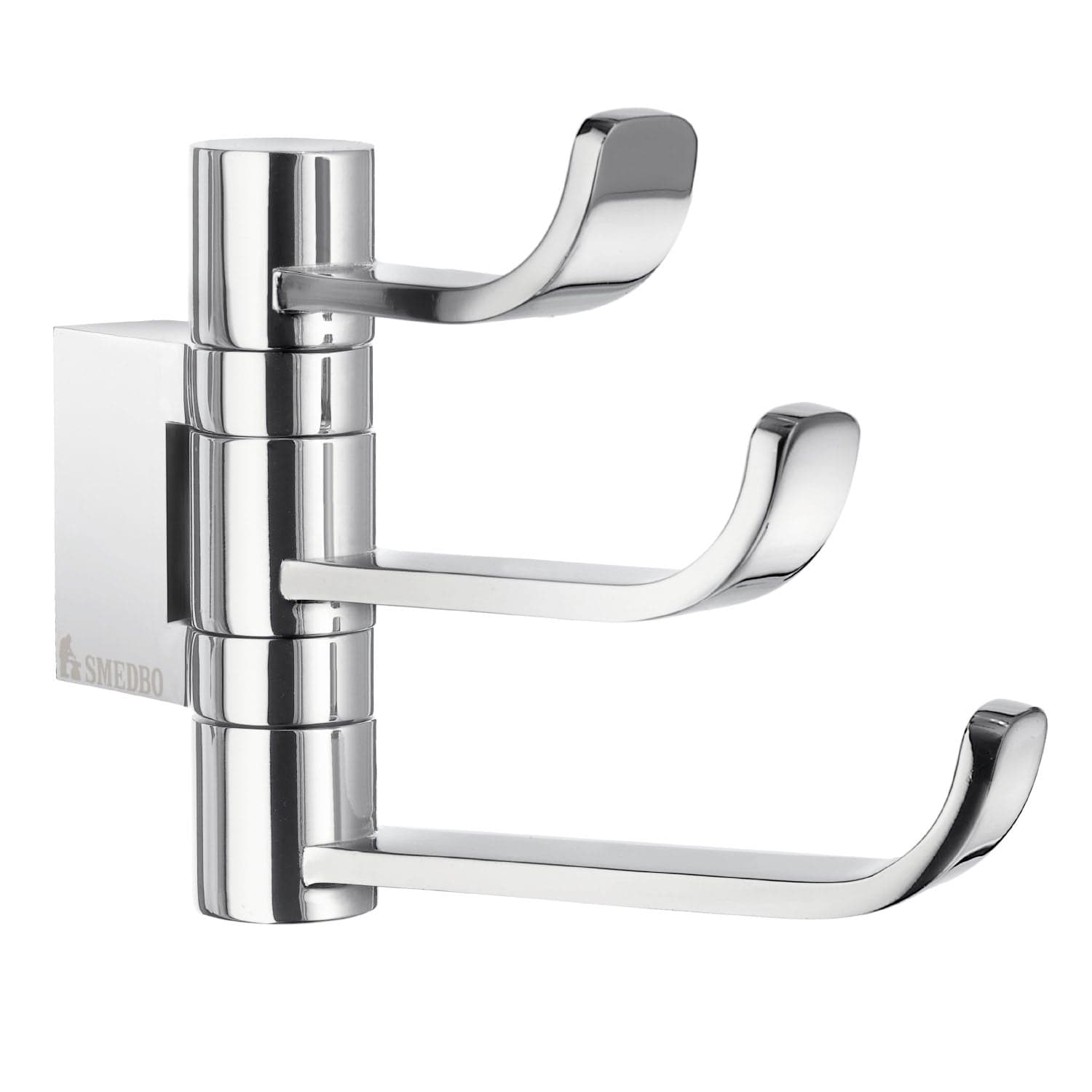 Smedbo OK327 Svingbar Trippelkrok Ice Krom Smedbo Håndkleholder SM-OK327