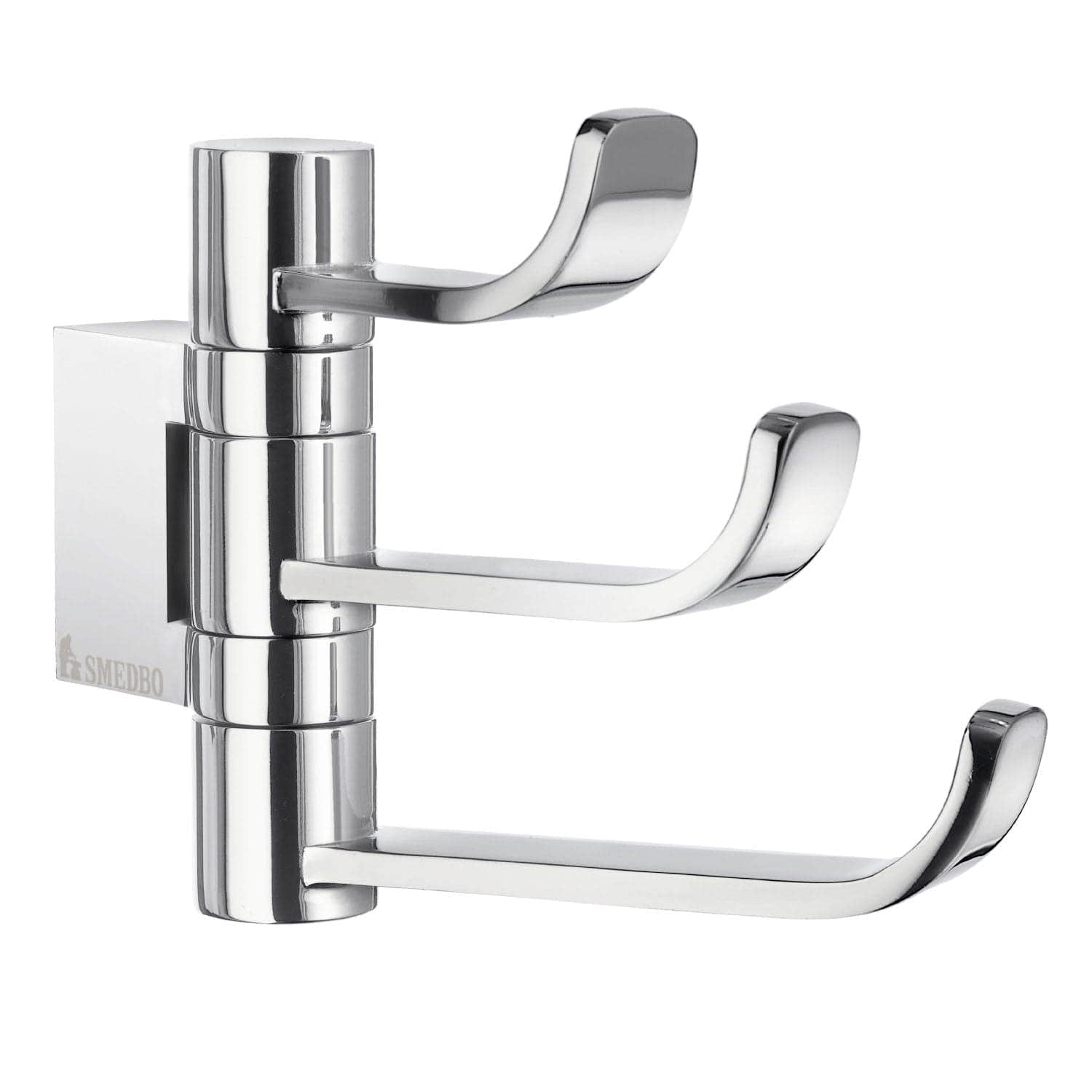 Smedbo OK327 Svingbar Trippelkrok Ice Krom Smedbo Håndkleholder SM-OK327