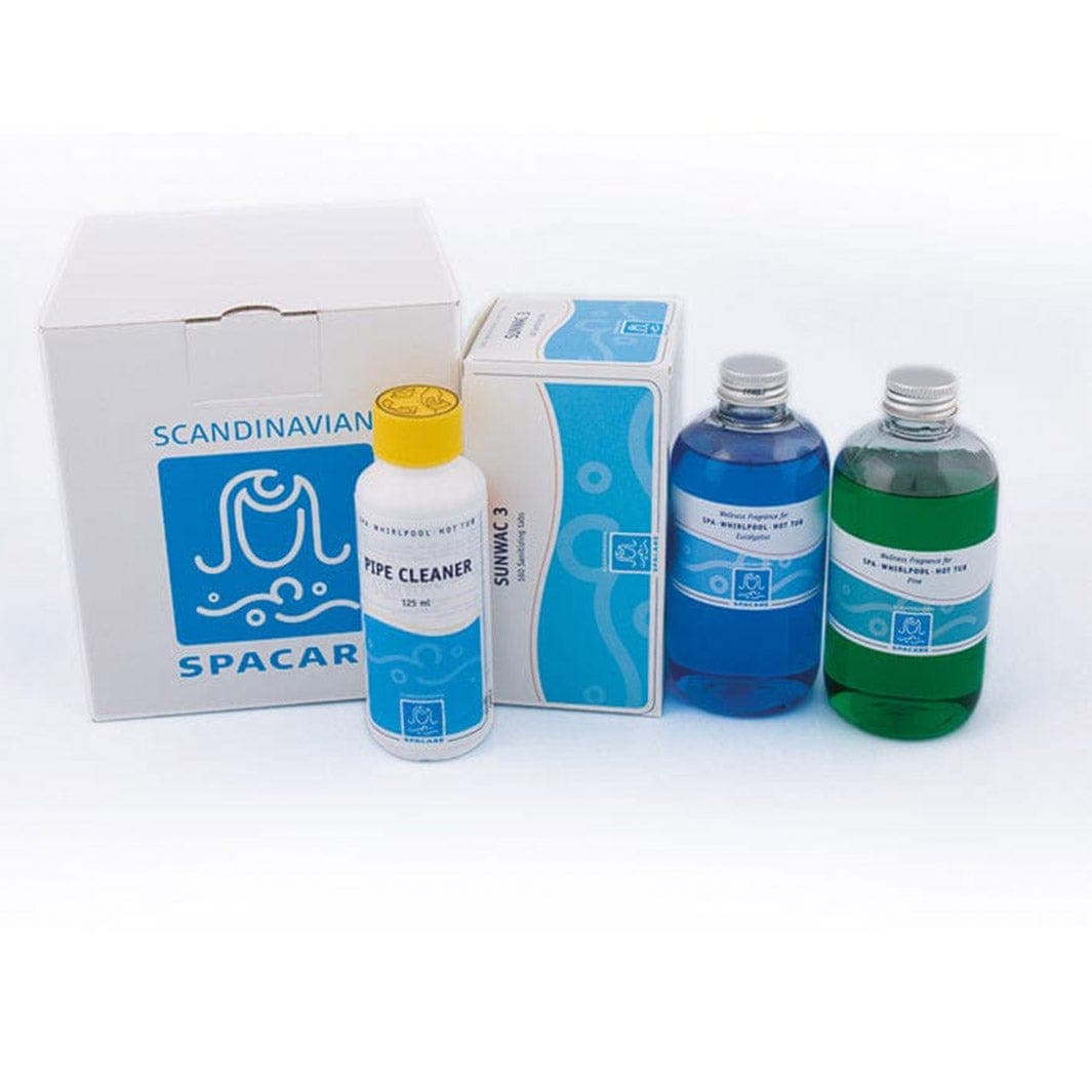 SpaCare Startsett Pleiemidler Massasjebad - SunWac3, PipeCleaner, Vannduft (2stk) SpaCare Kjemikalier til spabad VB-100738