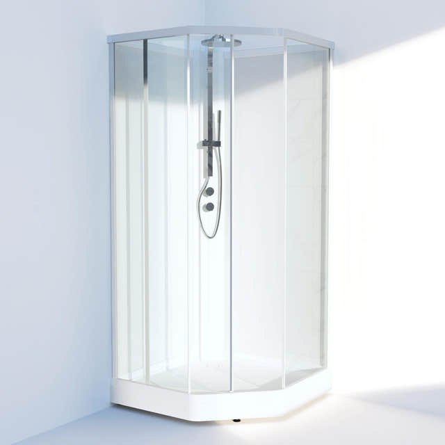 Svedbergs Ritual Premium Dusjkabinett 90x90cm / Hvit matt / Hvit glass Svedbergs Dusjkabinett SV-68899
