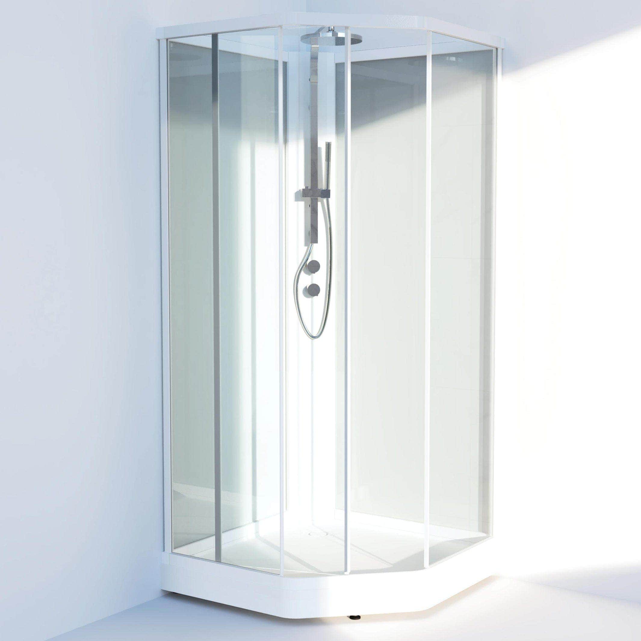 Svedbergs Ritual Premium Dusjkabinett 90x90cm / Hvit matt / Klart glass Svedbergs Dusjkabinett SV-68399
