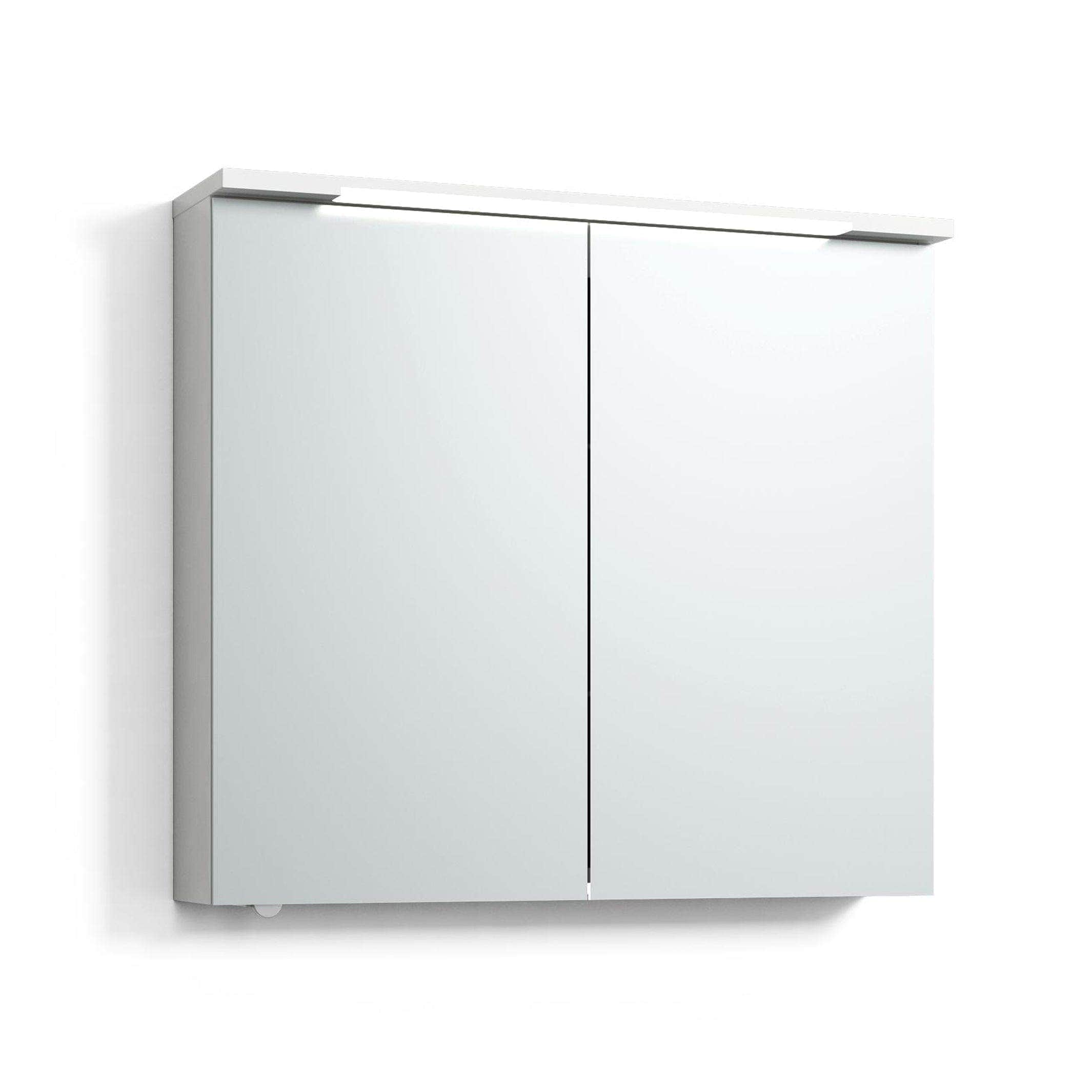 Svedbergs SKURU Speilskap med servantlys Hvit matt / 80cm Svedbergs Speilskap SV-425080