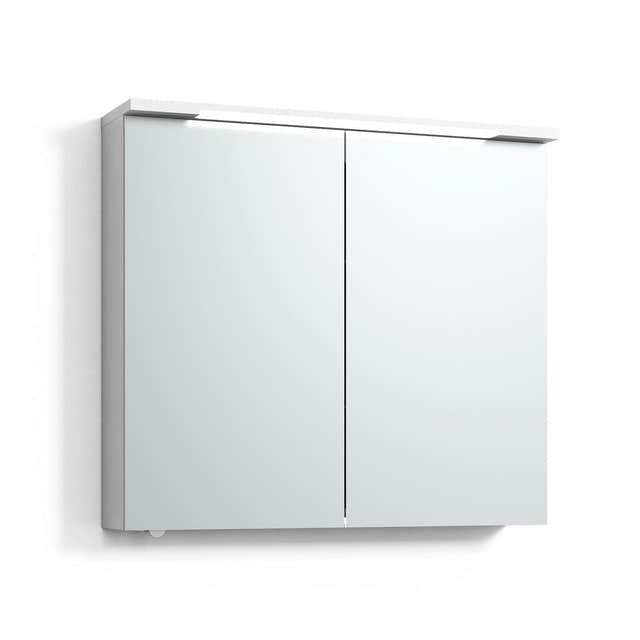 Svedbergs SKURU Speilskap med servantlys Hvit matt / 80cm Svedbergs Speilskap SV-425080
